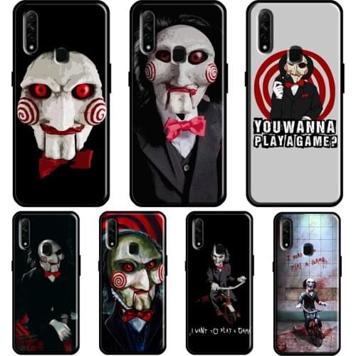 Saw Jigsaw Puppet For OPPO Find X3 Pro A5 A9 A53 A31 2020 A1K A3S A5S A15 A52 A72 A83 A91 F5 Reno 2 Z Case