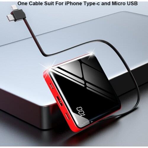 10000mAh Portable Mini Power Bank LED Digital Display External battery Pack Poverbank For Smart Mobile Phone Power Bank