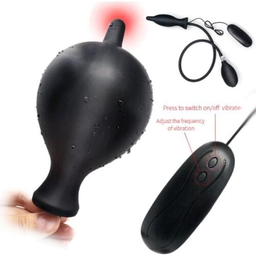 Super Large Inflatable Anal Plugs Dildo Pump Anal Dilator Expandable Vibrator Butt Plug Anal Balls Sex Toys Vagina Masturbator