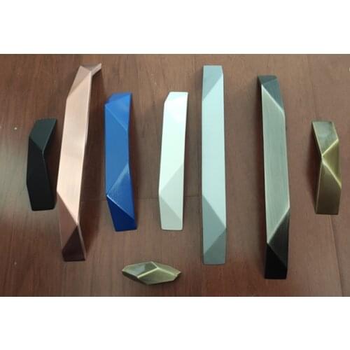 Newly Designed Zinc Hole to hole 32mm to 192mm Alloy Cabinet Handle Black Silver Antique Brass finish Drawer Knob