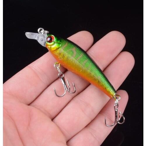 1pcs Minnow Fishing Lures 7cm 6.6g Bass Trolling Artificial Hard Bait Crankbait Wobblers 3D Eyes for Fishing Carp Pesca