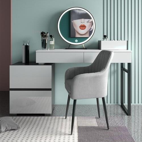 Nordic Bedroom Dressing Table Chair Modern Minimalist Small Apartment Makeup Table Hotel Side Tables for Home Furniture Dressers