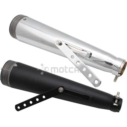Universal Motorcycle Cafe Racer Exhaust Pipe Muffler Tail Tube Silencer For Harley Bobbers Honda CRF230F CRF150F Suzuki Kawasaki