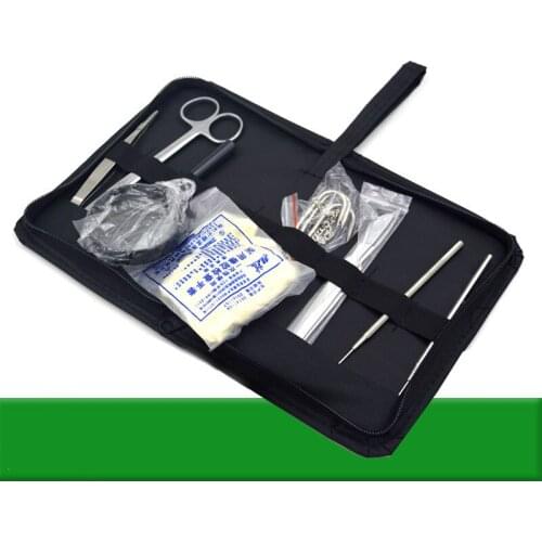 9PCS/Sets of Surgical Scissors Magnifying Glasses Three Jaw Hooks and Other Tools Are Included
