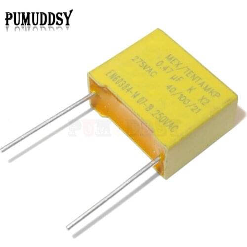 10PCS/LOT 275VAC 474 0.47UF 275V Pitch 15mm Polypropylene Film Capacitor Capacitance Safety Capacitor
