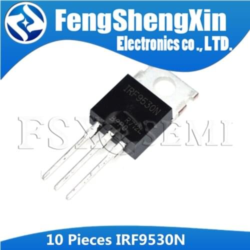 10pcs/lot IRF9530N IRF9530 TO-220 Power MOSFET(Vdss=-100V, Rds(on)=0.20ohm, Id=-14A)