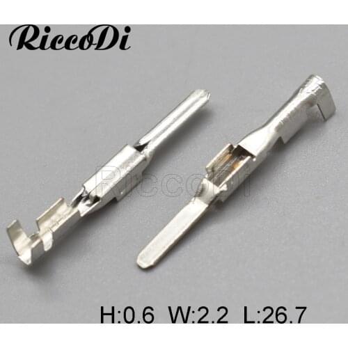 100 Pcs 2.2 mm Male Car Crimp terminal for HYUNDAI KIA VW 7116-4020 DJ611-2.2A