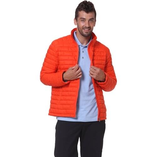 2021 New Men Jacket Autumn Thin Cotton Padded Jacket Ultralight Spring Fashion Puffer Jacket Men Coat Stand Collar Men Clothing