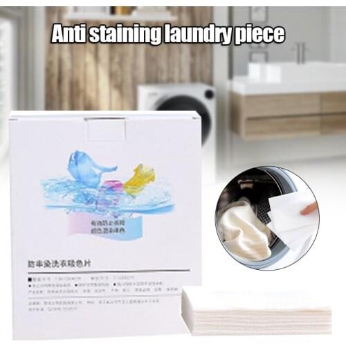 24pcs Laundry Anti-dye Color Film Sheet Anti-clothes Coloring Laundry Clothing Paper Absorbent Paper B1