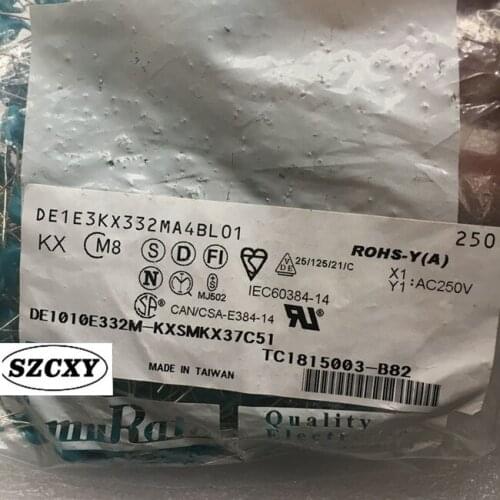 250PCS Home furnishings DE1E3KX332MA4BL01 CAP CER 3300PF 250VAC 20
