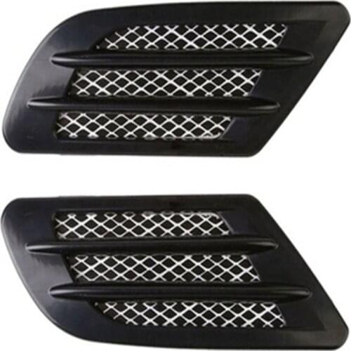 3D Car Shark Gill Simulation Air Flow Intake Vent Side Fender Sticker False Vent Decoration Collision Protection Car Stickers