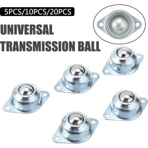 5/10/20pcs Steel Ball Swivel Caster Wheel Car Robot Universal Eye Round Wheel For Machinery Trolleys Furniture Mayitr
