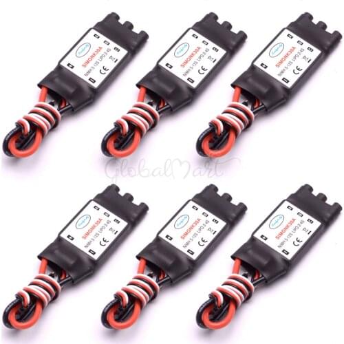 6PCS 30A Simonk Firmware ESC Electronic Speed Controller 5V 2A BEC 3.5mm Banana Connector For 450mm F550 Quadcopter RC Parts