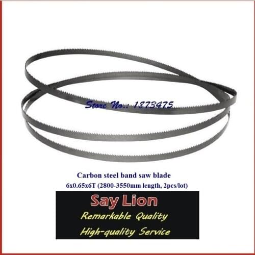 6x0.65x6T; (2800-3550mm length, 2pcs/lot); wooden cutting, carbon steel band saw blade