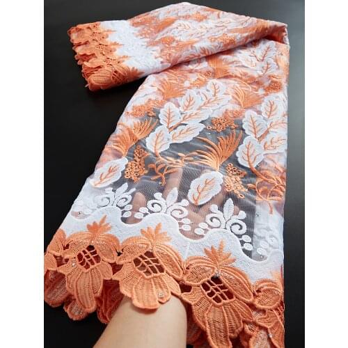 African Lace Fabric High Quality Nigeria Lace Fabric Cord Embroidery Tulle Lace With Stones French Lace Fabric For Party Dress