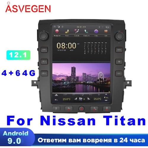 12.1" Android 9.0 For Nissan Titan With 4+64G Car Multimedia NAVI Car Radio Stereo GPS Navigation Player