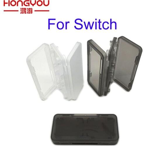 100Pcs 4-Slot ABS Game Card Case Cover Shockproof Hard Shell Protective Storage Box for Nintendo Switch Joy-Con NS NX Console
