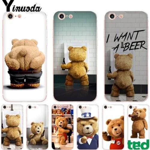 Yinuoda Ted Bear Movie Ted Kiss MY Butt Ass Phone Accessories Case for iPhone X 6 6S 7 7plus 8 8Plus XS XR11 11pro 11promax