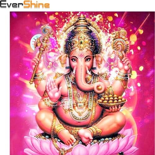 EverShine 5D DIY Diamond Painting Ganesha Diamond Embroidery Cross Stitch Full Square Rhinestone Diamond Mosaic Home Decor