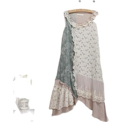 Lolita hippie boho chic mori girl crochet kawaii sequin spain harajuku bohemian patchwork embroidery roupas feminina floral lace