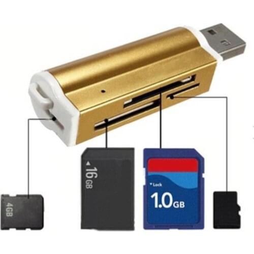 Multifunction USB 2.0 Card Reader Micro SD TF MMC SDHC MS Card Reader High Speed Memory Card Reader Laptop Accessories картридер