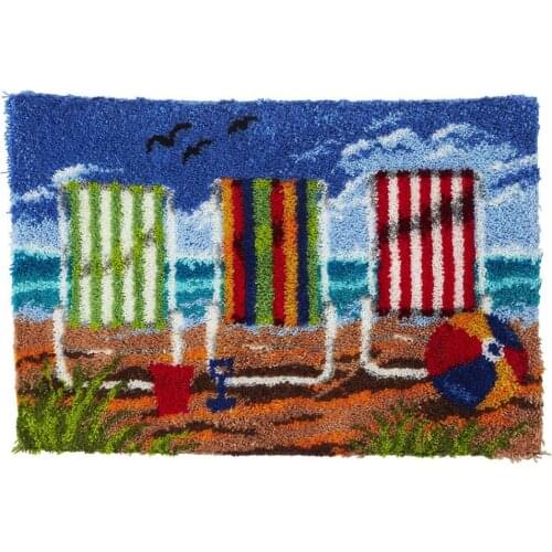 Latch Hook Kits Rug Kits DIY for Kids/Adults with Printed Canvas Pattern Carpet Embroidery Crafts for Adults Needlework