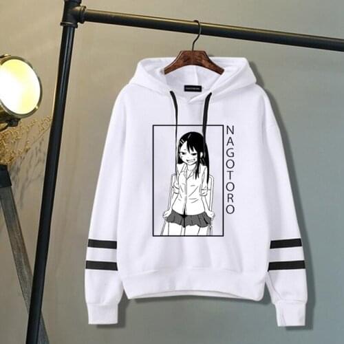 2021 New Nagatoro Japanese Anime Printing Men Sweatshirt Hip Hop Korean Casual Anime Hoodies Autumn Warm Harajuku Women Hoodies