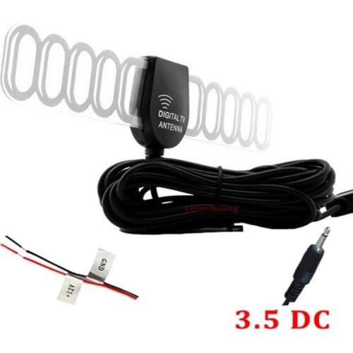 2014 New 5M Cable DVB-T ISDB-T Digital Car TV Active Antenna with DC 3.5 Connector, Amplifier Booster+Free shipping Aerial