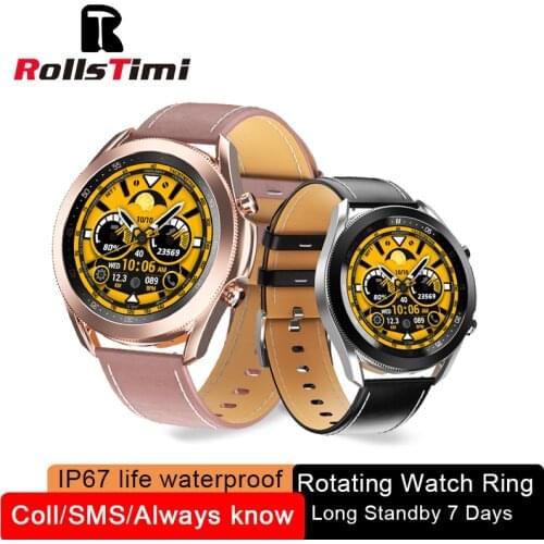 Rollstimi Smart Watch Men Women IP67 Waterproof Bluetooth call Sleep Monitor Fitness Heart Rate Tracker SmartWatch Android IOS