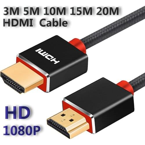 Shuliancable HDMI Cable High speed 1080P 3D Gold plated Splitter Switcher for HDTV Laptop XBOX computer 1m 2m 3m 5m 10m 15m 20m
