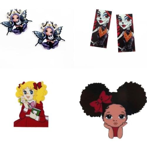 Girls Cartoon Resin flatback For Hair Bows Custom Cartoon Planar Resin Designs Crafts For DIY Phone Decorations,1Yc20578