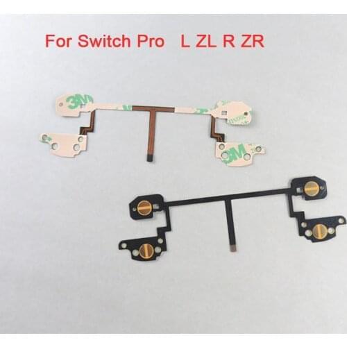 10PCS L ZL R ZR For SWITCH PRO handle conductive film For switch pro Controller Flex Cable LR ZL ZR button cable function film