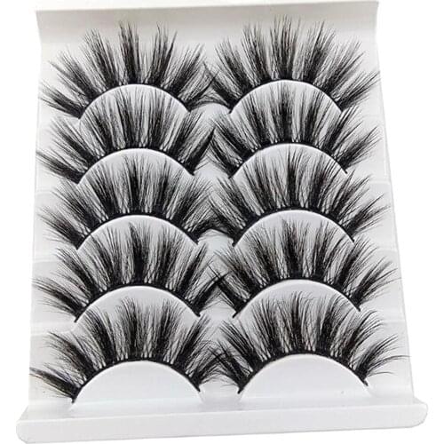 10Pieces Luxurious 3D Eyelashes Wispy Soft Cruelty-Free Natural Look Set