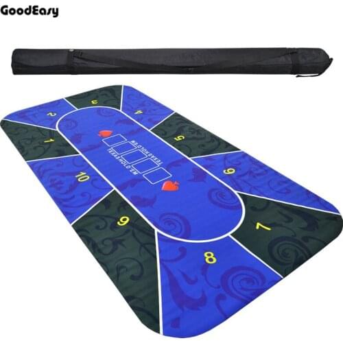 2.4m Texas Hold'em Rubber Mat Tablecloth Poker Board Game Poker Table Top Digital Printing Suede Layout Poker Accessories
