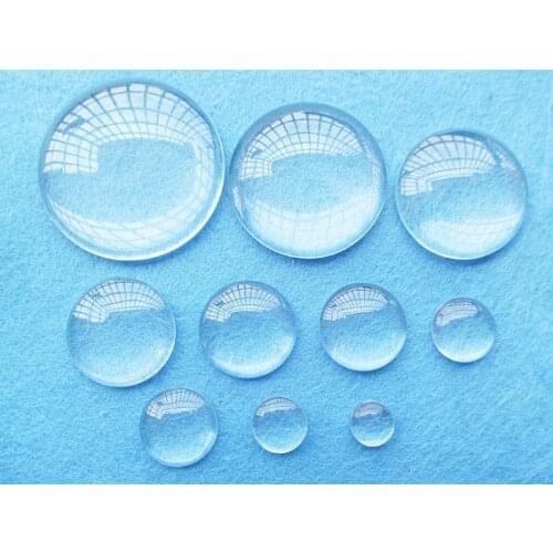 20pcs 38mm Round Clear/Transparent Glass Cabochons/Cover Cabs,Pendants Domed for Photos,Cabochons,For Base Setting Tray Bezel
