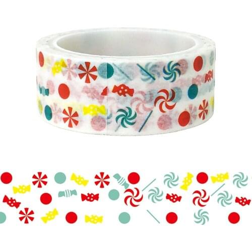 20 Pcs Per Set Wholesale Washi Tapes Christmas Holiday Snowflake Candy Gift Packaging DIY Beautify Washi Tape