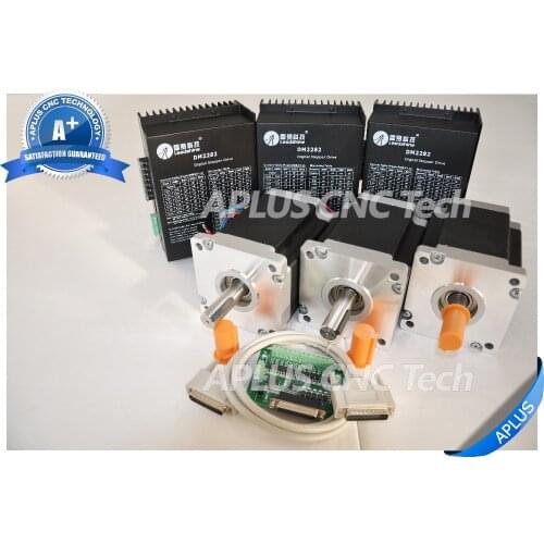 3-Axis NEMA 42 Stepper Motor (3256oz-in/150mm/6.0A) & 220VAC Stepper Driver DM2282 Kit