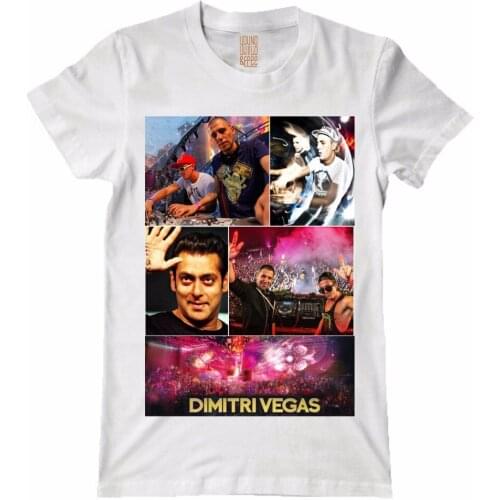 4 Summer Styles handsome Dimitri Vega Brand Dubstep DJ master white shirt mma print 3D Cotton Music Live fitness poleras Tee