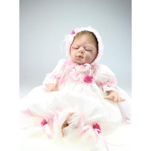 55CM Reborn Baby Doll Lifelike Simulation Doll Babies Toys Sleeping Princess Dolls Girl Brinquedos Toys Wedding Chrismas Present