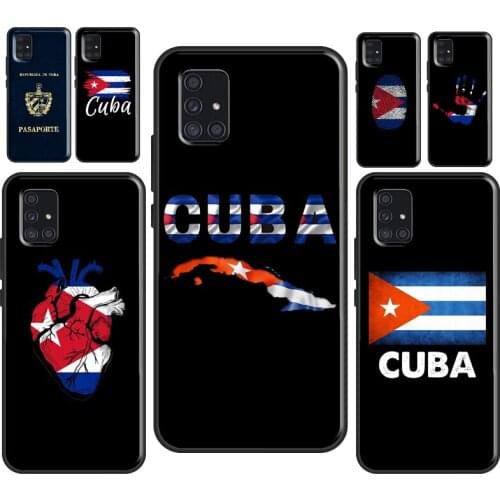Cuba Flag For Samsung A72 A52 A32 A12 A02S A20e A21S A10 A40 A50 A70 A11 A31 A41 A71 A51 Phone Case