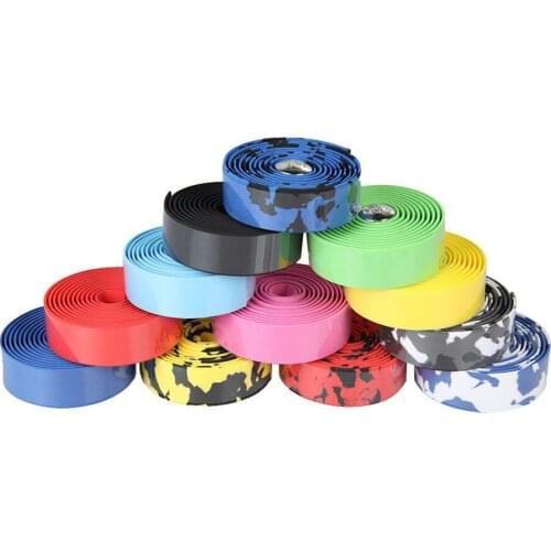 Hot Sale 2x Cycling Road Bike MTB Cork Bar Grip Wrap Handlebar Ribbon Tape + 2 Bar plug Bike Accessories High Quality
