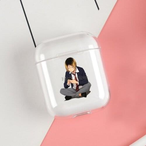 Kenma Kozume Haikyuu Cases For Apple AirPods 1 2 Case Clear Wireless Bluetooth Earphone Case Protective Shell