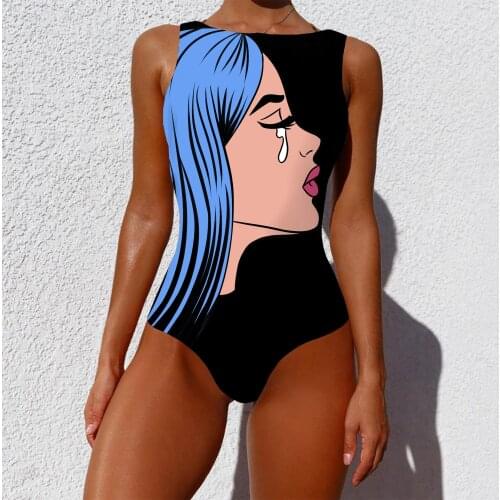 Surfing Swimsuits Sexy Print One Piece Closed Large Size Swimwear Push Up Women Flower Vintage Body Swim Beach Pool Bathing Suit