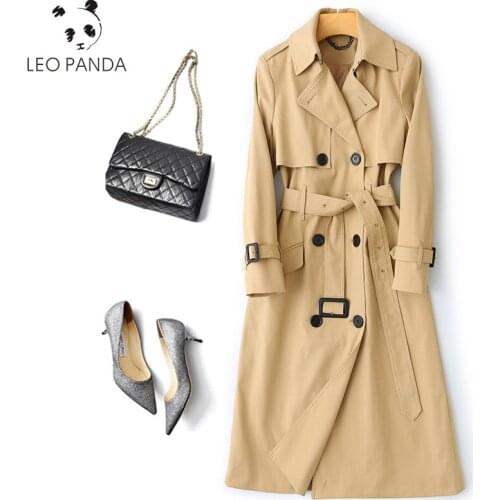 LEOPANDA Women's Long Trench Coats