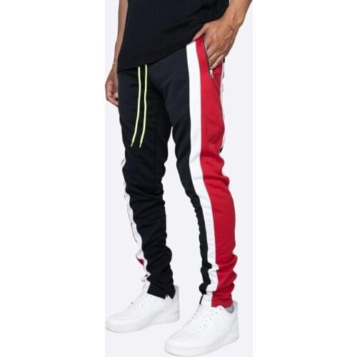 Fashion color matching Mens Joggers Casual Pants Fitness Men Sportswear Tracksuit Bottoms Skinny Sweatpants Trousers