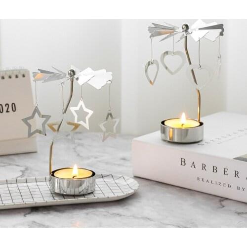 Nordic Light Luxury Romantic Candlestick Ornaments Household Candlelight Dinner Props Creative Table Decoration Walking Lantern