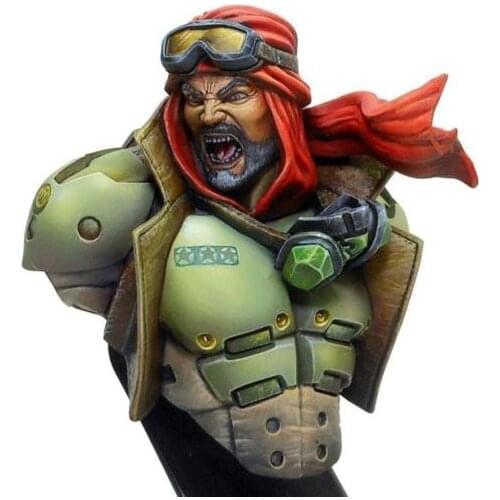 New Unassembled 1/12 man talk Mansuri Soldier bust Resin Kit DIY Toys Unpainted resin model
