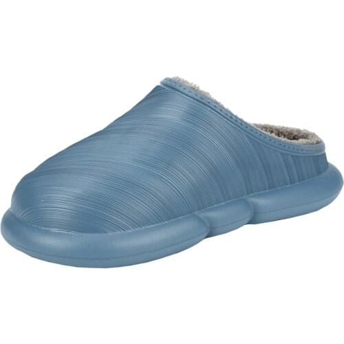 New Winter Womens Slippers New Indoor Cotton Worm Shoes Fashion Mens Casual Slippers for Home Fur Plush House Slippers Men