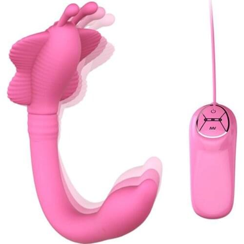 Newest Handy Sex adult toys for Women,Soft anal dildo Vibrator for Ladies Vagina clit G-Spot Massage Butterfly double vibrator