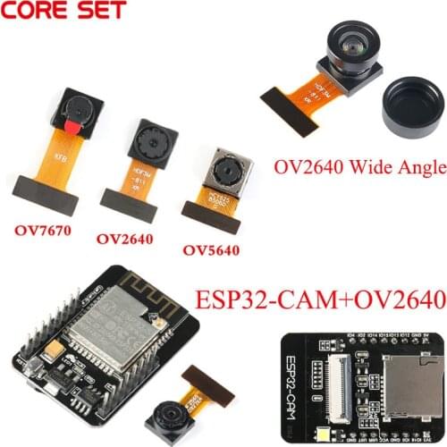 OV5640 OV7670 OV2640 Mini Wide Angle 200W Camera Module ESP32-CAM Board OV5640-AF Sensor Module 2 Million 500W Pixel DIY Camera